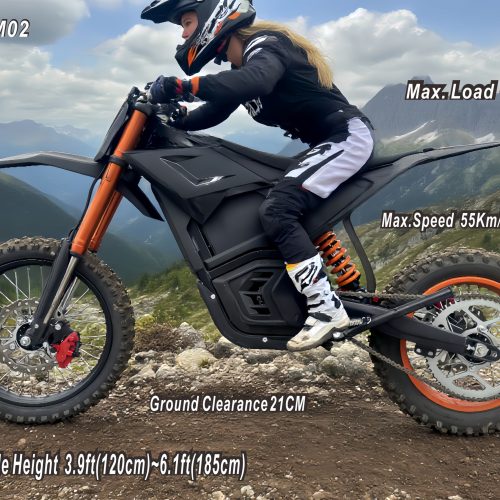 3000W 48V Electric Dirt Bike for Adults, 55KM/H Top Speed & IPX6 Waterproof