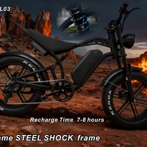 48V 750W Electric Bike 20"*4.0 Fat Tire 7 Speed Shimano Hydraulic Disc Brake 48V13AH Lithium Battery 55KM Range 50km/h Off Road Commuter E-Bike