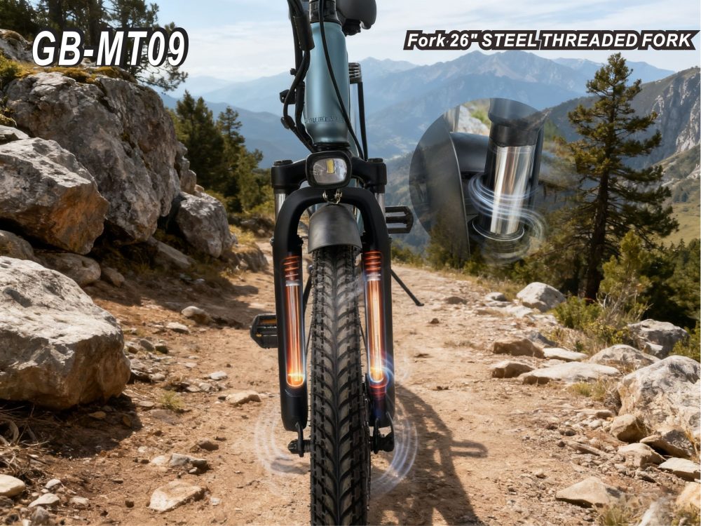 Electric Bike 36V 250W Brushless Motor 26" Long Range 65-80KM 13AH Lithium Battery Shimano 7 Speed Disc Brake