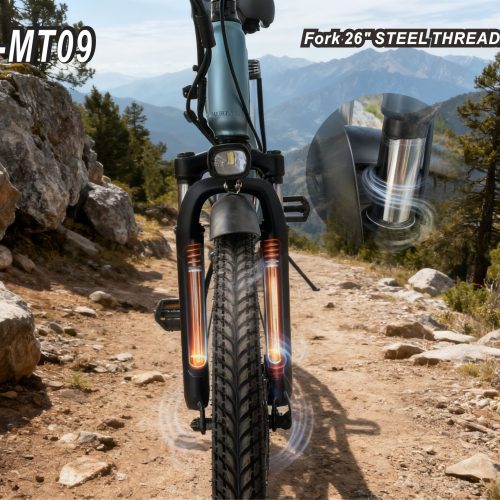 Electric Bike 36V 250W Brushless Motor 26" Long Range 65-80KM 13AH Lithium Battery Shimano 7 Speed Disc Brake