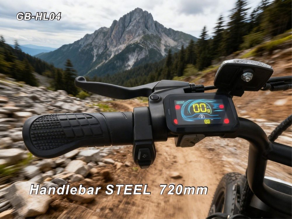 Cross-border Dual-Use Electric Bicycle, 48V500W Brushless Motor, 55KM Long Range, Shimano 7-Speed, Mechanical Disc Brakes, 16-Inch Wide Tires, Suitable for Both Mountain and Road Use.