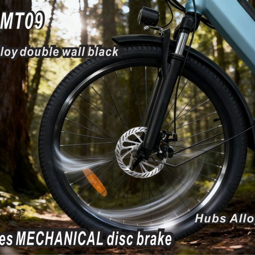 Electric Bike 36V 250W Brushless Motor 26" Long Range 65-80KM 13AH Lithium Battery Shimano 7 Speed Disc Brake