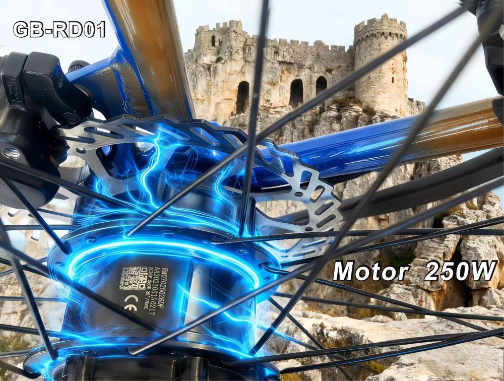 700C Electric Bicycle – Essential for Commuting with 250W Power, 36V 10.4AH Battery & 50-60KM Long Range