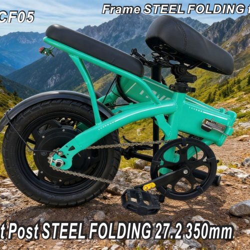 14" Electric Folding Bike 36V 350W 10.4AH Battery 25KM/H 50-65KM Range Commuter E-Bike