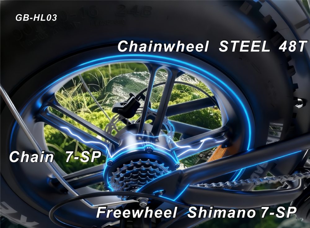 48V 750W Electric Bike 20"*4.0 Fat Tire 7 Speed Shimano Hydraulic Disc Brake 48V13AH Lithium Battery 55KM Range 50km/h Off Road Commuter E-Bike