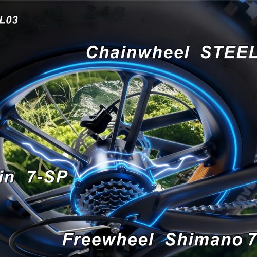48V 750W Electric Bike 20"*4.0 Fat Tire 7 Speed Shimano Hydraulic Disc Brake 48V13AH Lithium Battery 55KM Range 50km/h Off Road Commuter E-Bike