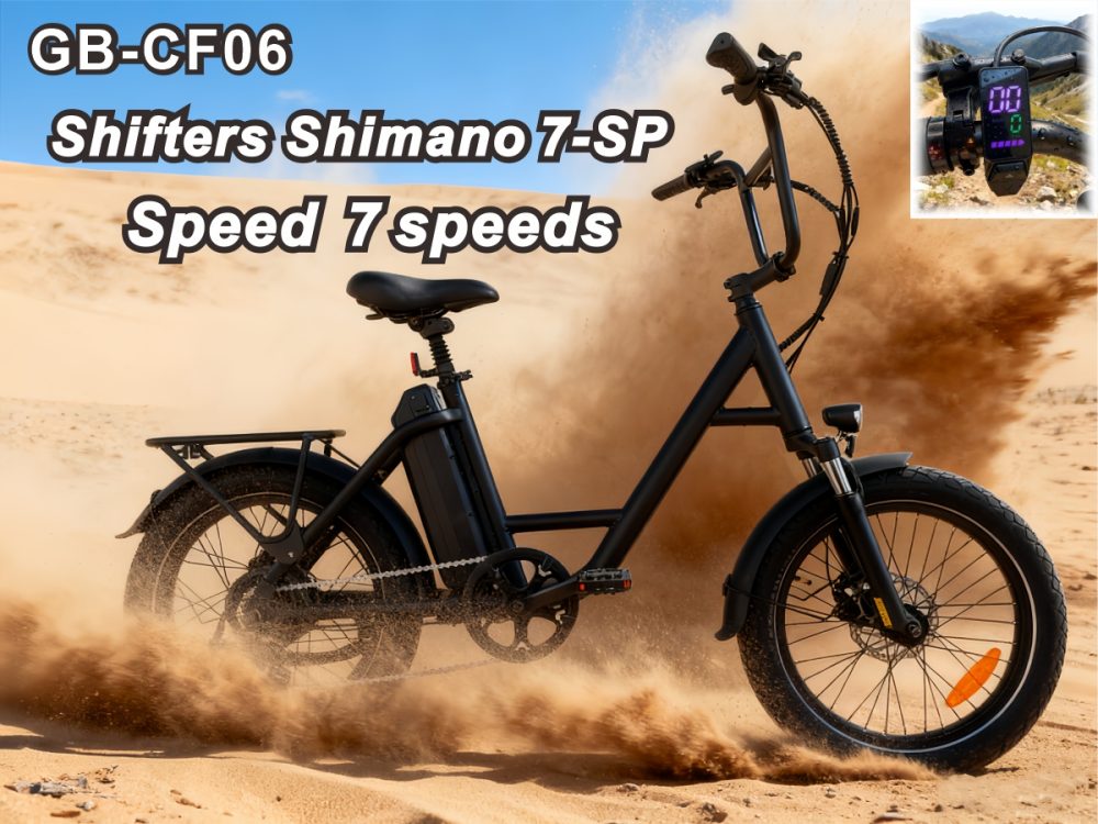 36V Brushless Electric Bike 48V13AH 80KM Max Range Shimano 7 Speed Hydraulic Disc Brake 25km/h