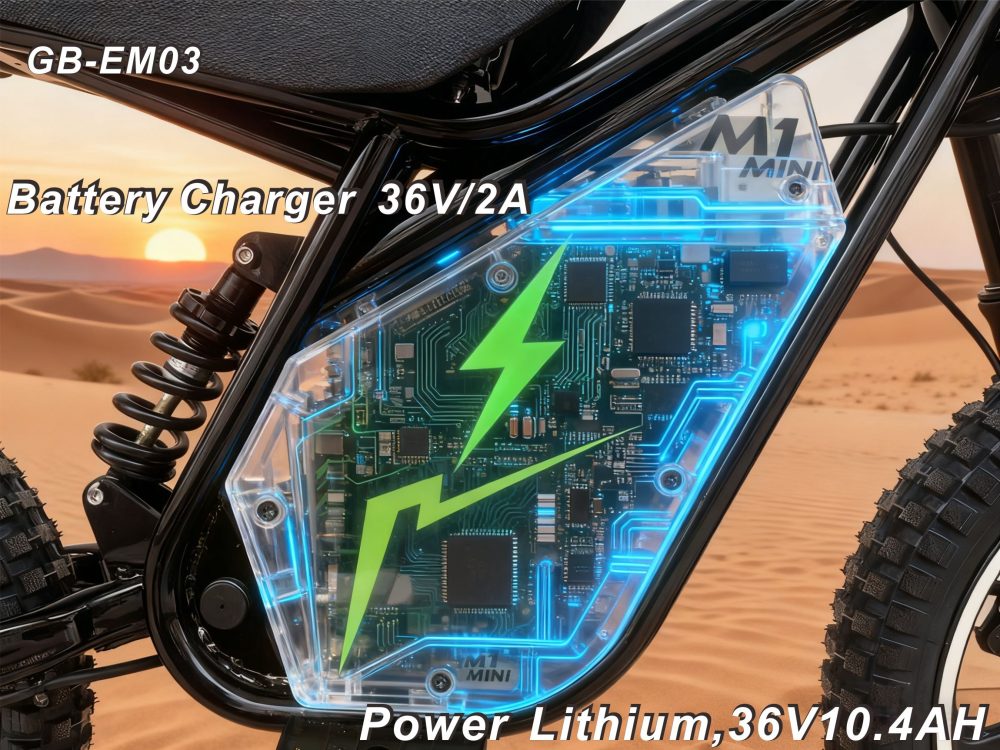 All-round electric-assisted mountain bike: 36V/500W; brushless technology for enhanced power; boasts a long range of 50–70 KM; equipped with 16-inch suspension front forks and mechanical disc brakes. Designed Specifically for Children