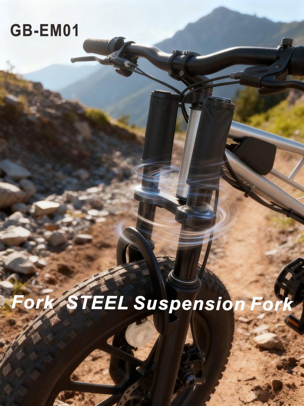 36V 350W Electric Off-Road Bike 14" Steel Frame with Suspension Fork - 45-55.5km Range 25km/h E-Mountain Bike