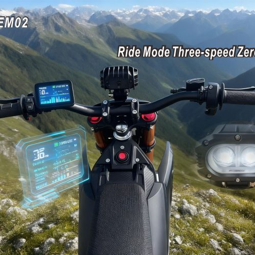 3000W 48V Electric Dirt Bike for Adults, 55KM/H Top Speed & IPX6 Waterproof