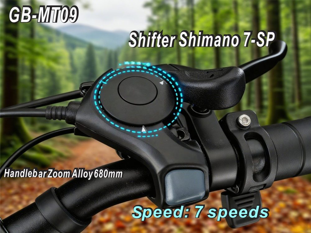 Electric Bike 36V 250W Brushless Motor 26" Long Range 65-80KM 13AH Lithium Battery Shimano 7 Speed Disc Brake