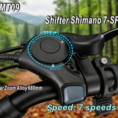 Electric Bike 36V 250W Brushless Motor 26" Long Range 65-80KM 13AH Lithium Battery Shimano 7 Speed Disc Brake