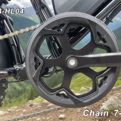 Cross-border Dual-Use Electric Bicycle, 48V500W Brushless Motor, 55KM Long Range, Shimano 7-Speed, Mechanical Disc Brakes, 16-Inch Wide Tires, Suitable for Both Mountain and Road Use.