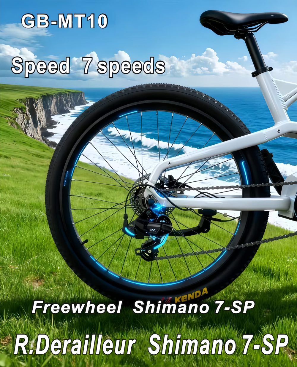 36V 250W Electric Bike - 7-Speed Shimano 36V13AH Lithium Battery 27.5'' KENDA Tires Long Range 65-80KM E-Bike for Urban Commuting & Outdoor Cycling